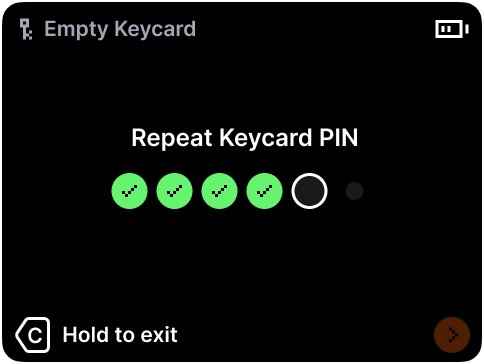 Secure PIN for each card