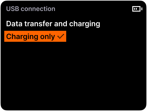 Block USB data transfer