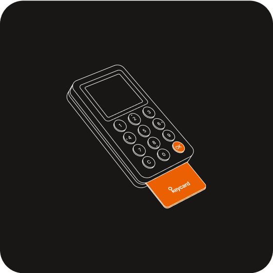 c. Insert Keycard