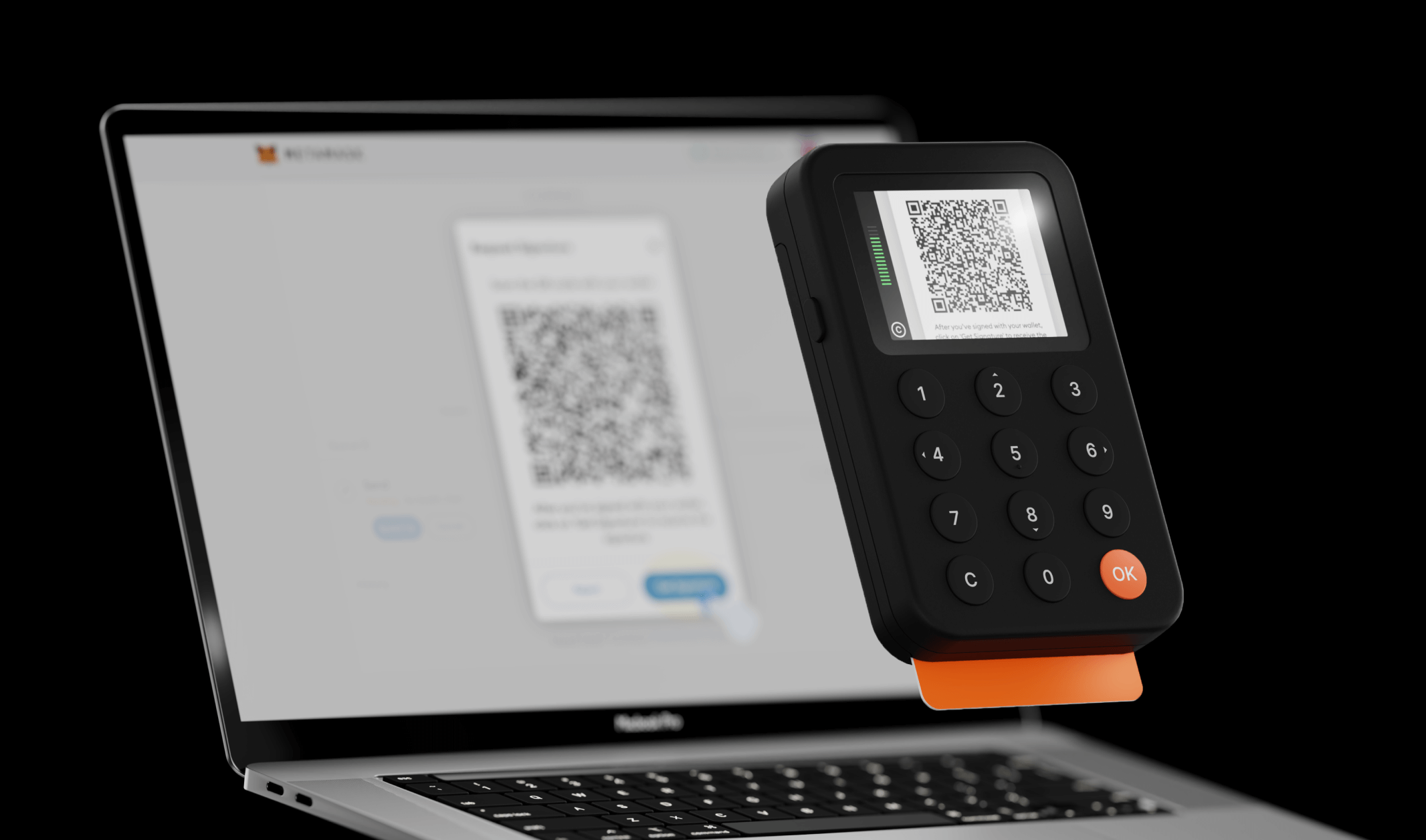 A header image showing a Keycard Shell scanning a QR code from a wallet app
