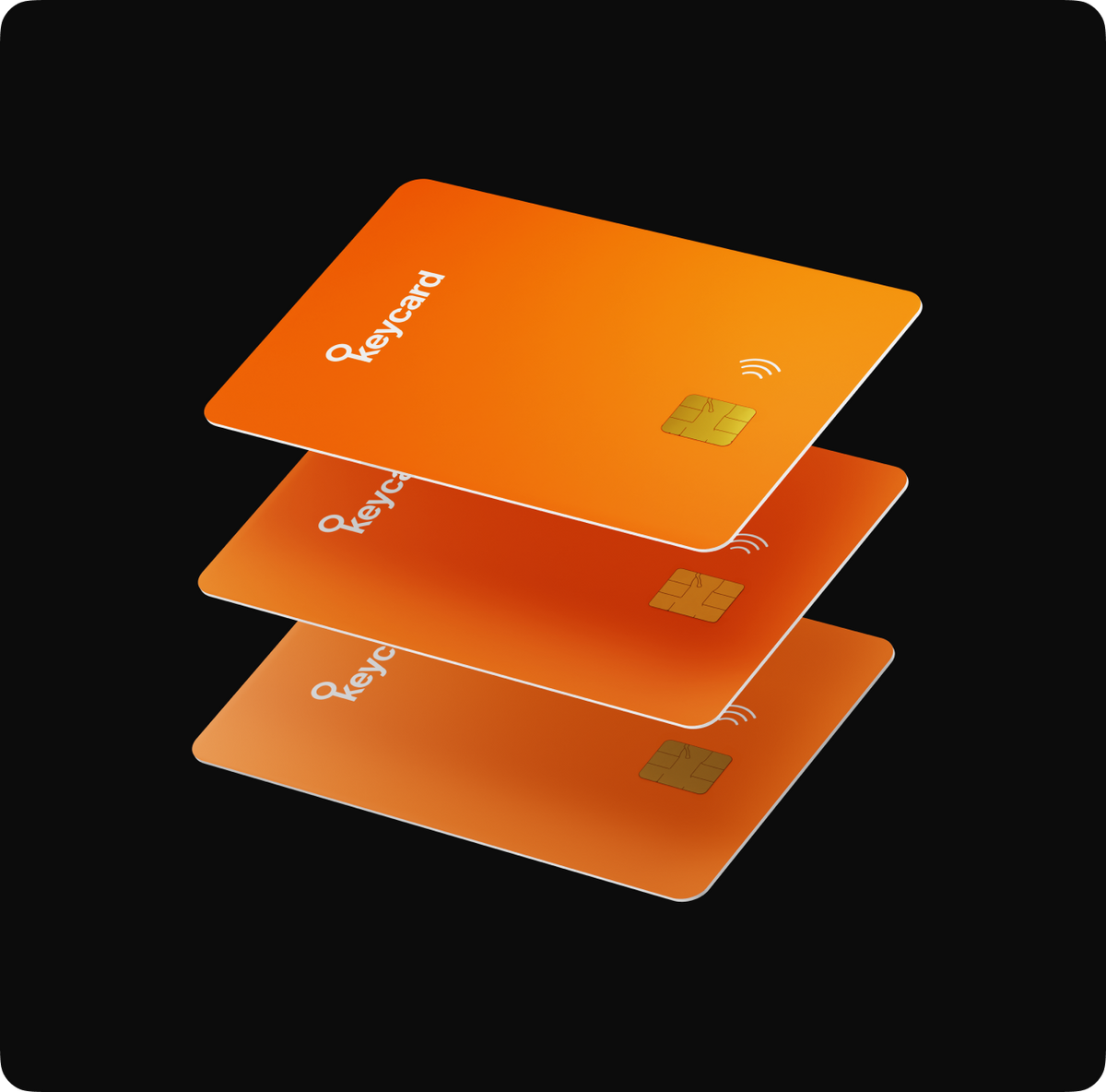Keycard - Juego de 3 tarjetas