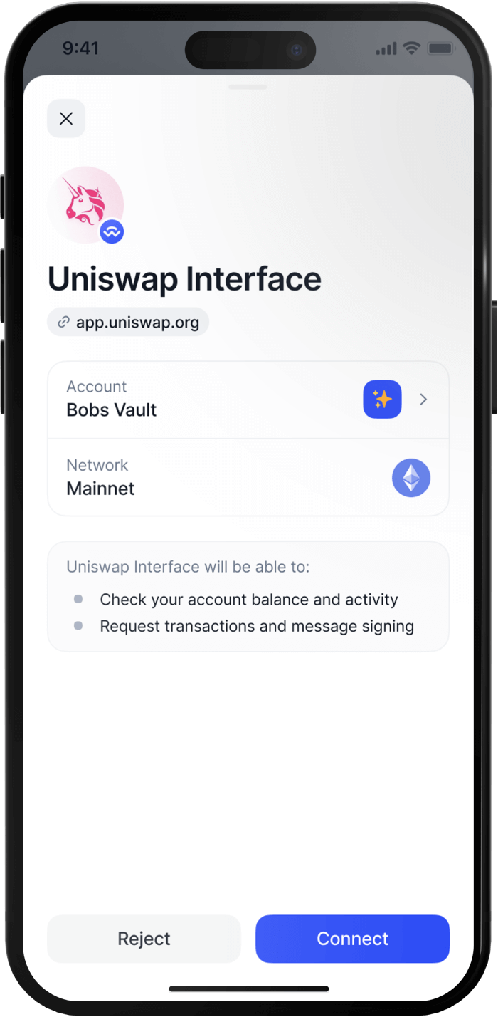 Dapp-interacties